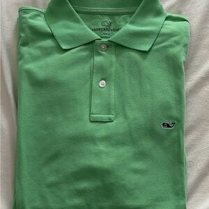 Vineyard Vines Men's Light Green Polo